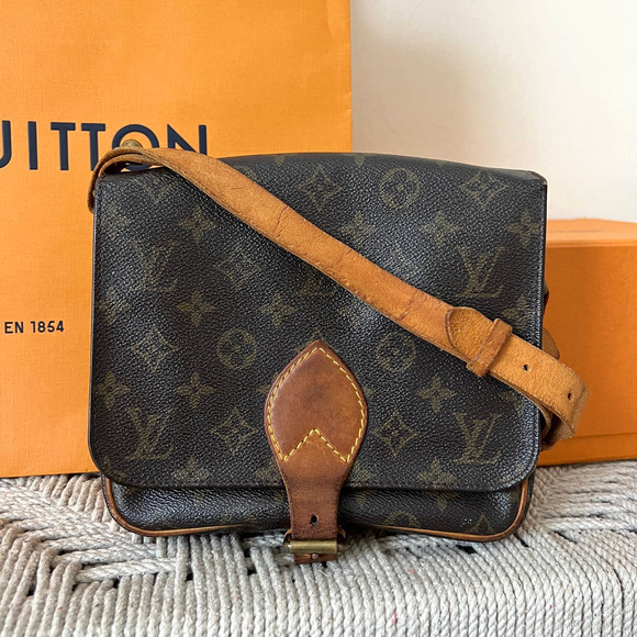 Louis Vuitton Monogram Cartouchiere PM Crossbody / Shoulder Bag 8907SL - Picture 1 of 16